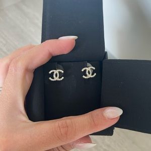 Chanel crystal earrings